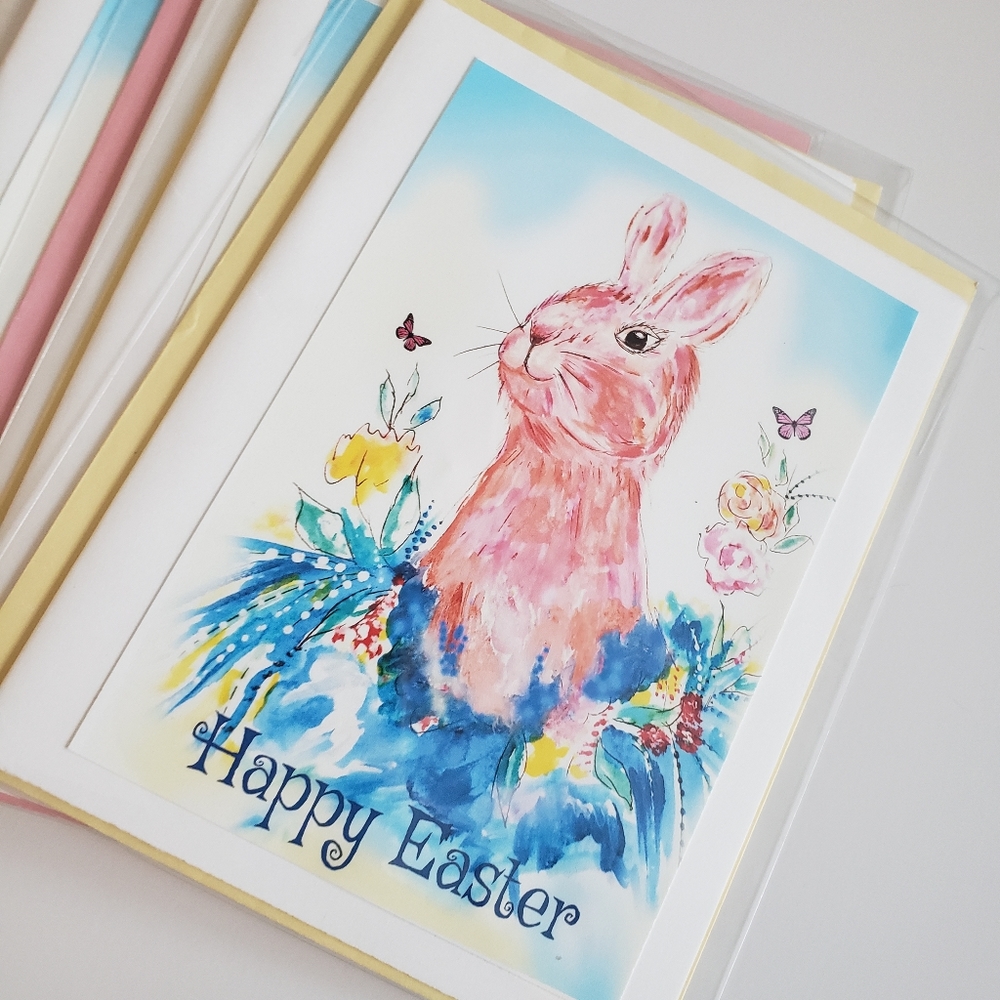 Set (12) Artist Created Easter Cards